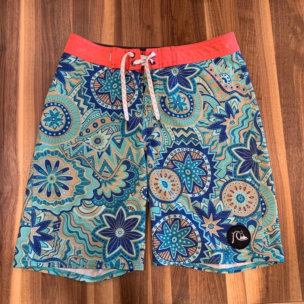 Boys Quicksilver High-Line boardshorts.